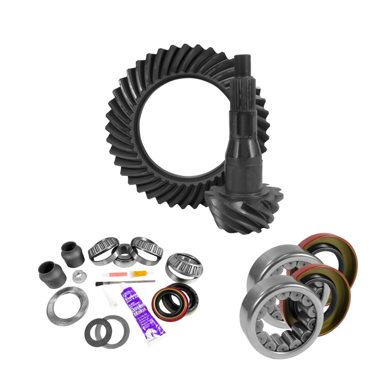 Yukon Gear & Axle YGK2095 9.75in for Ford 3.73 Rear Ring & Pinion Install Kit 2.99in OD Axle Bearings and Seals