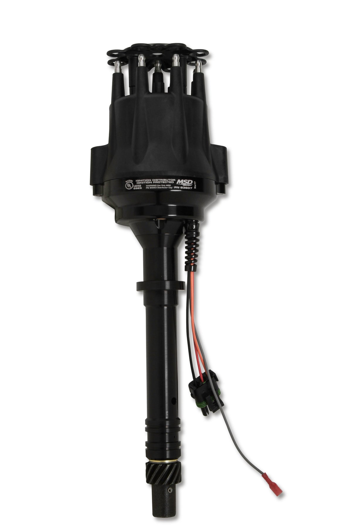 MSD 83607 for Chevy V8 Marine Ready-to-Run Distributor- Black