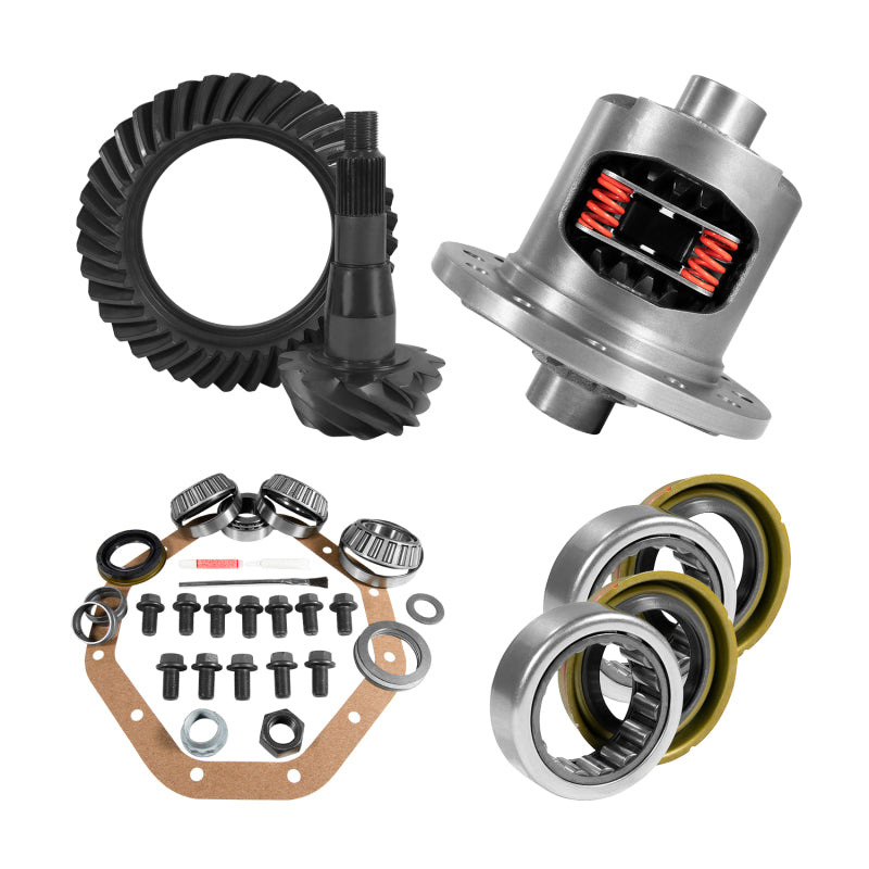 Yukon Gear & Axle YGK2085 ZF 9.25in CHY 3.21 Rear Ring & Pinion Install Kit Positraction Axle Bearings and Seals