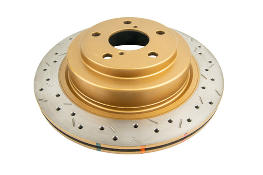DBA 06-07 WRX / 05-08 LGT Rear Drilled & Slotted 4000 Series Rotor