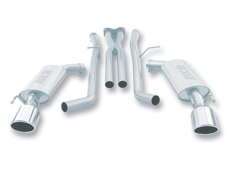 Borla 140165 05-06 Pontiac GTO Coupe 2dr 6.0L 8cyl AT/MT 4spd/6spd RWD SS Catback Exhaust w/ inXin Pipe - #140165