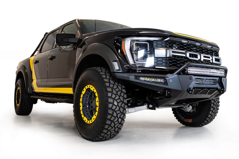 Addictive Desert Designs for 21-22 Ford Raptor HoneyBadger Front Bumper w/ Top Hoop