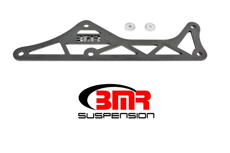 BMR 2016-2024 6th Gen Camaro Aluminum Driveshaft Tunnel Brace - Black Hammertone