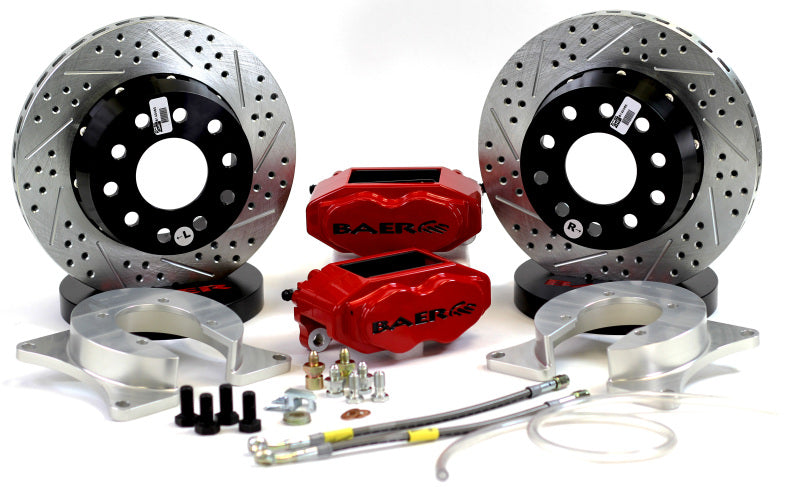 Baer Brakes Rear Ends w/ Ford 9in Early Big Bearing Housing Ends 11in SS4+ Rear SDZ Brake Kit - HO