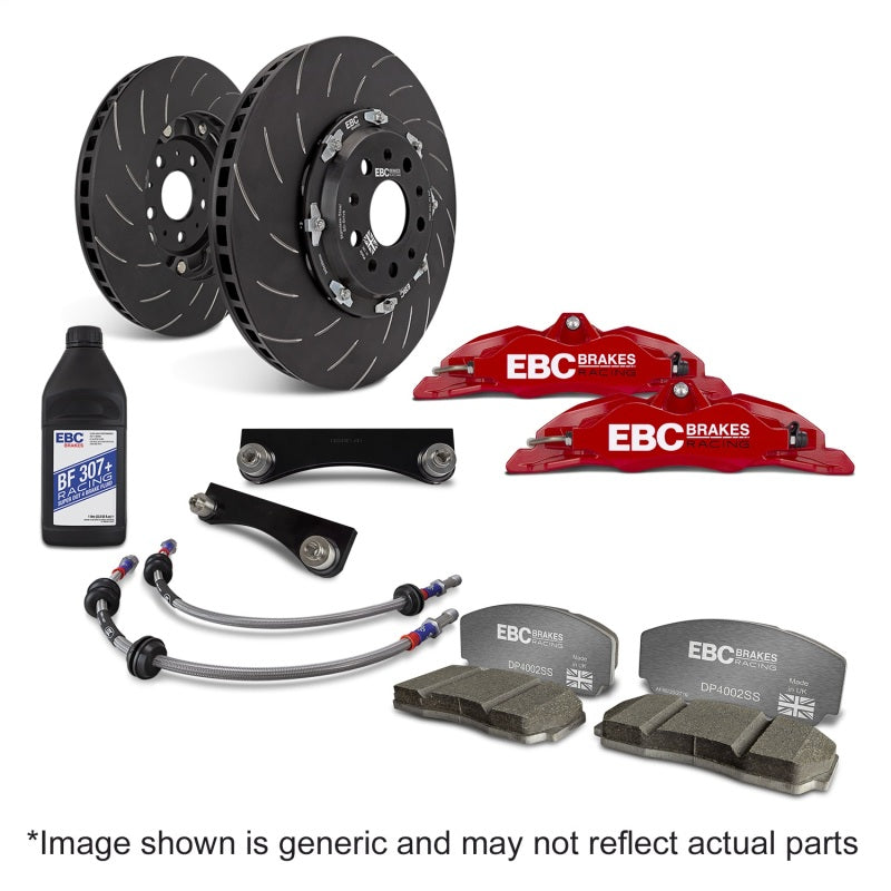 EBC Racing 2016+ Mazda MX-5 (ND) Red Apollo-4 Calipers 330mm Rotors Front Big Brake Kit BBK027RED-1