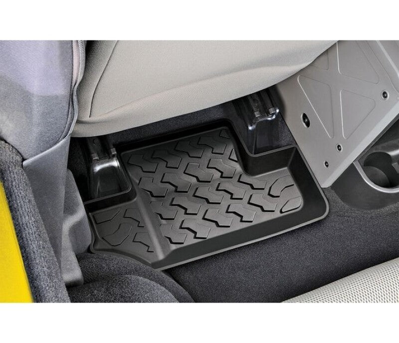 Bestop 11-18 Jeep Wrangler JK 2-Door Rear Floor Mats (Black)