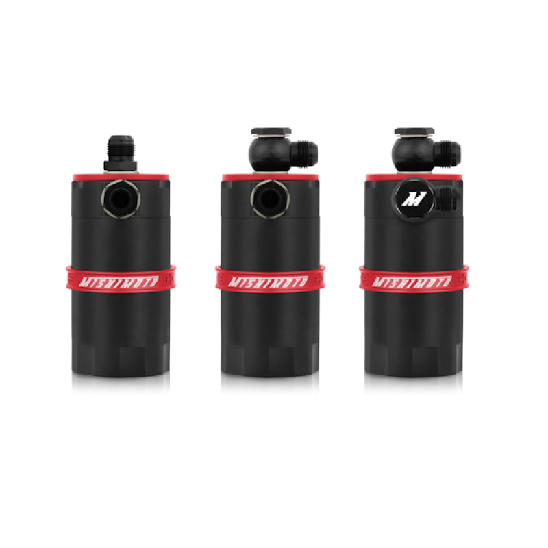 Mishimoto Universal Baffled Oil Catch Can - Red - #MMBCC-UNI-RD