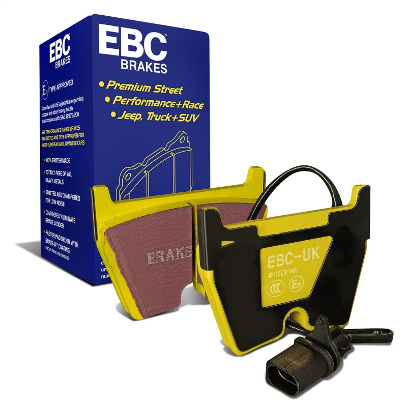 EBC 06-09 Audi RS4 4.2 (Cast Iron Rotors) Yellowstuff Front Brake Pads DP41513R