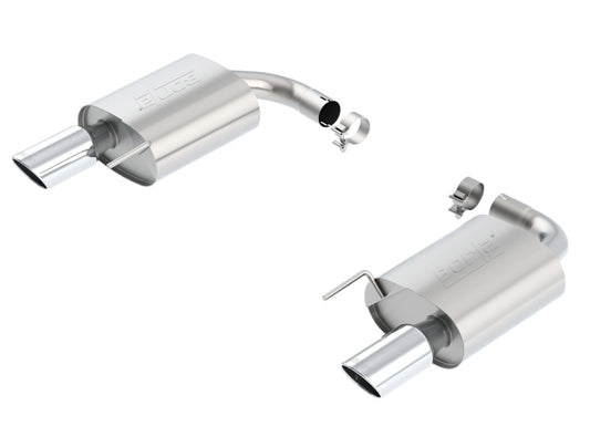 Borla 11887 S-Type Rear Section 15-17 Ford Mustang GT 5.0L V8 MT/AT 2.5in pipe 4in tip - #11887