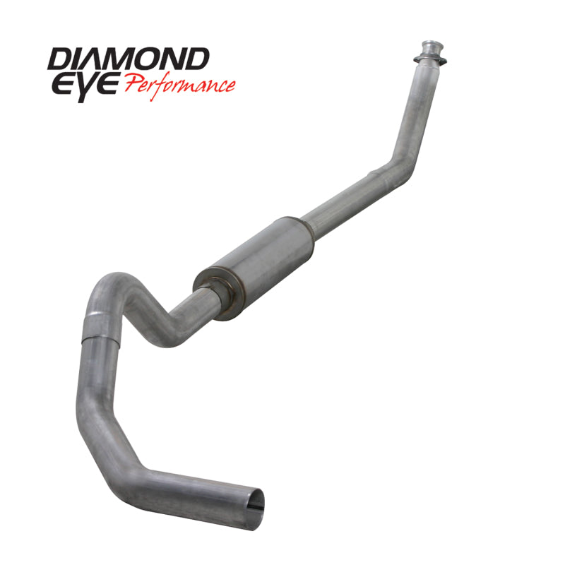 Diamond Eye K4212A-RP 4in Turbo-Back Exhaust Muffler Replacement Pipe - 1994-2002 Dodge Ram 2500/3500 | Aluminized