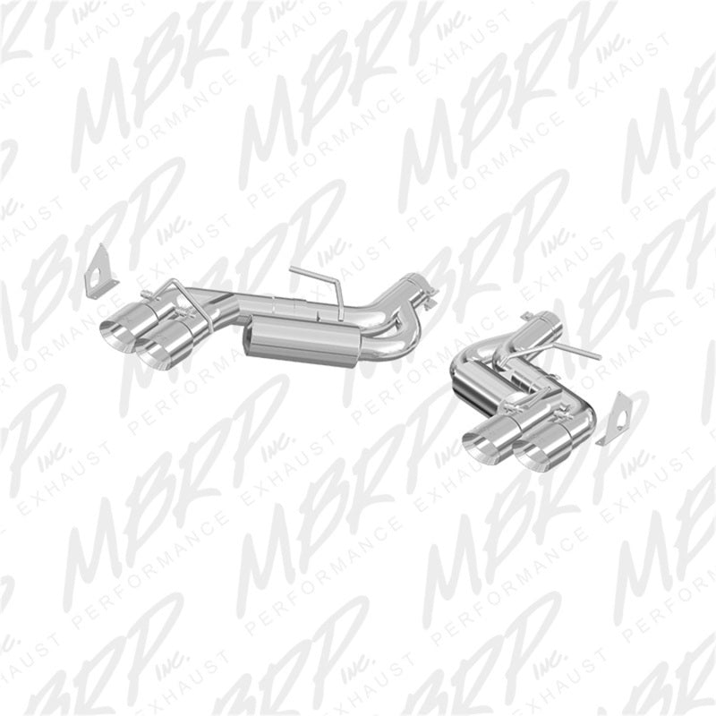 MBRP Camaro V8 6spd 3in Race Dual Axle Back with 4.5in Quad Dual-Wall