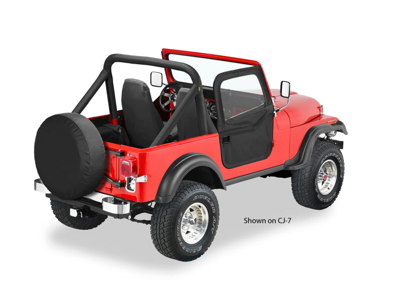 Bestop 66-77 Bronco Full Fabric Doors (Black Crush)