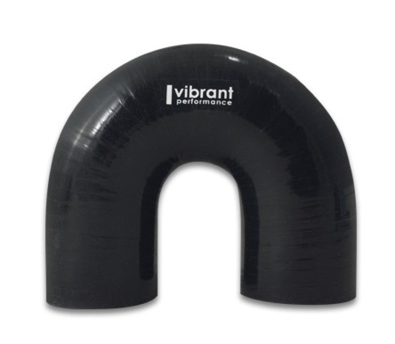 Vibrant 4 Ply Reinforced Silicone Elbow Connector - 3in ID x 4.25in Leg 180 Deg