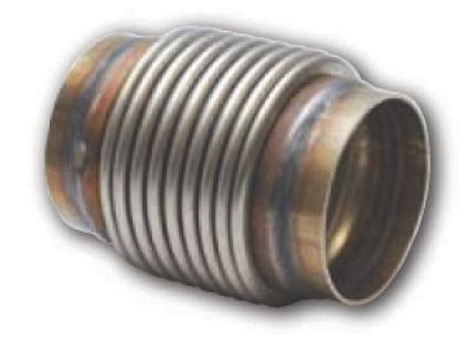 Vibrant SS Bellow Assembly w/Solid Liner 4in inlet/outlet ID x 4in overall L