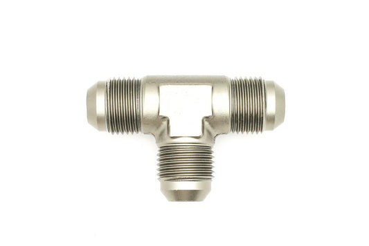 DeatschWerks 8AN Male Flare + 8AN Male Flare To 8AN Male Flare Tee Fitting