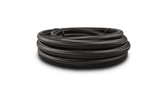 Vibrant -16 AN Black Nylon Braided Flex Hose w/PTFE Liner (20 Foot Roll)