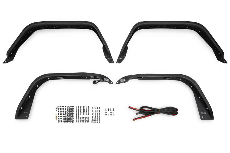 DV8 Offroad 20-23 Jeep Gladiator JT Slim Fender Flares - #FDGL-07