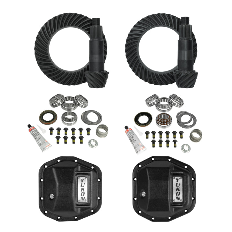 Yukon Gear & Axle YGK069STG2 Stage 2 for Jeep JL/JT Re-Gear Kit with Covers & D44 Front & Rear in a 5.13 Ratio