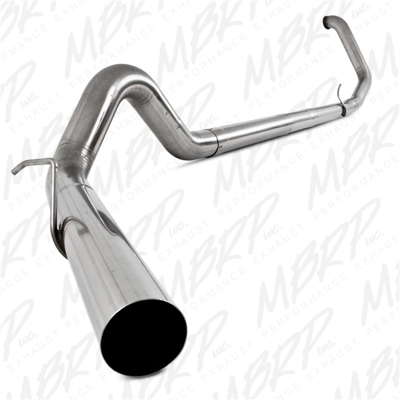 MBRP F-250/350 4in Turbo Back Single No Muffler T409 SLM Series Exhaust