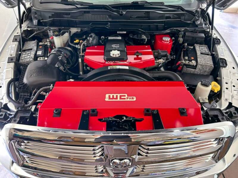Wehrli Custom Fabrication WCF100546-BR Fabricated Aluminum Radiator Cover Bengal Red for 2013-2018 Ram 2500 / 3500 Cummins