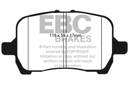 EBC 04-06 Chevrolet Cobalt 2.0 Supercharged Ultimax2 Front Brake Pads UD1160