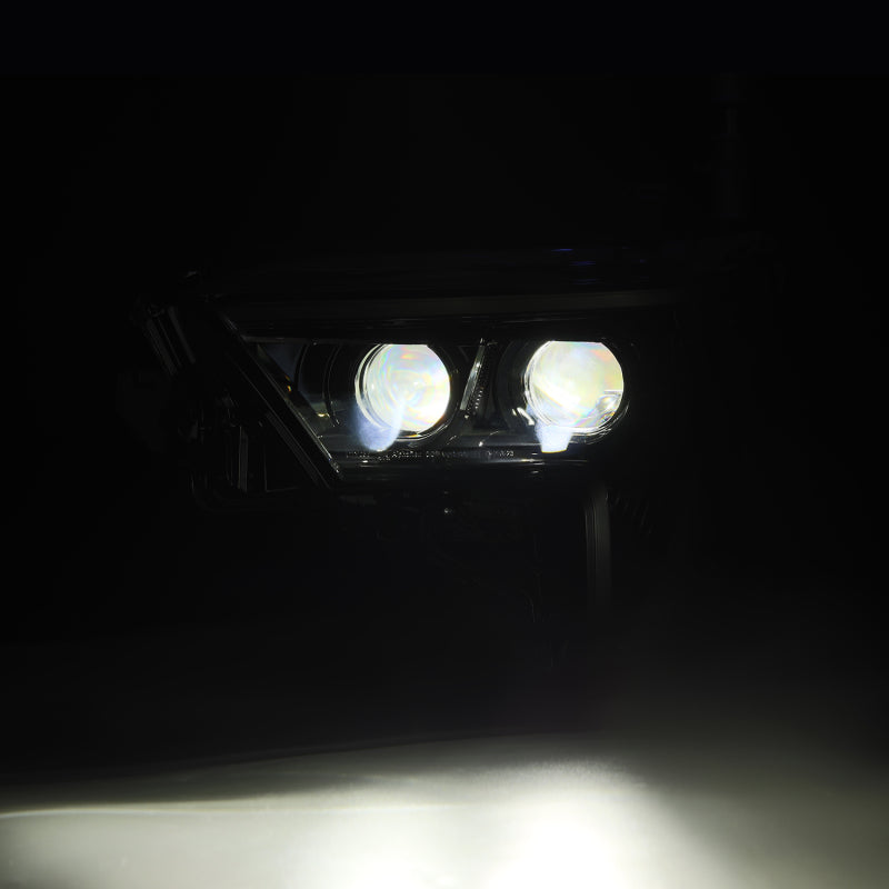 AlphaRex 880874 22-23 Toyota Tundra LUXX-Series Headlights Black with Amber DRL - Req 810029 OR 810030