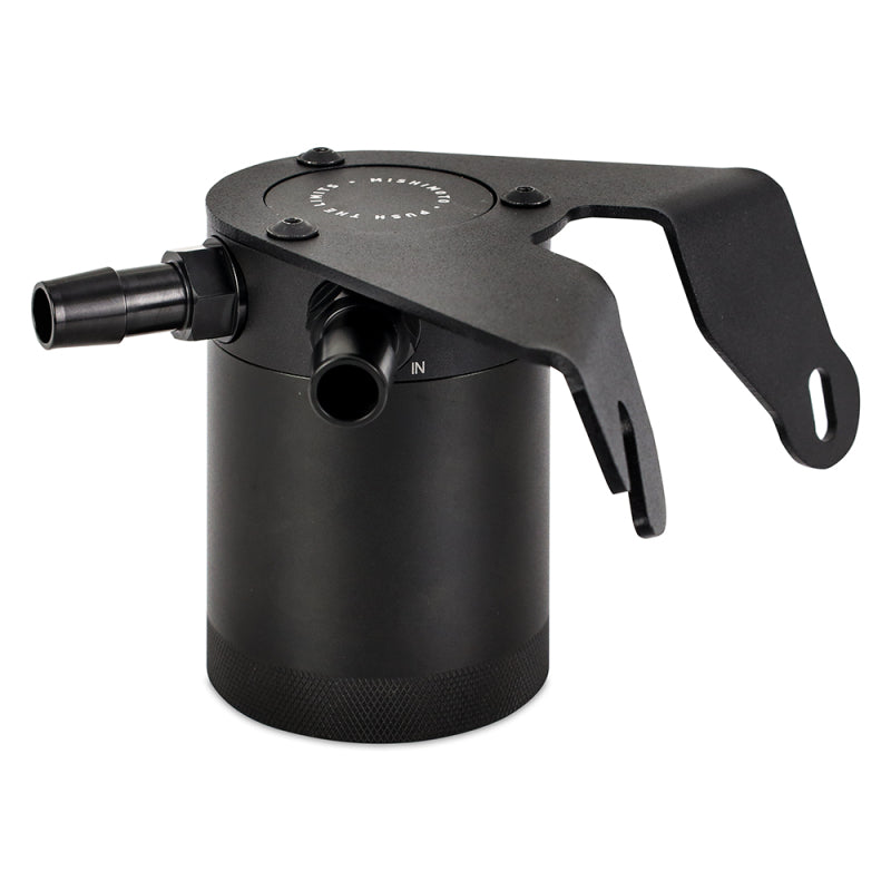 Mishimoto 2021+ Ford Bronco 2.3L Baffled Oil Catch Can - PCV Side - Black - #MMBCC-BR23-21P