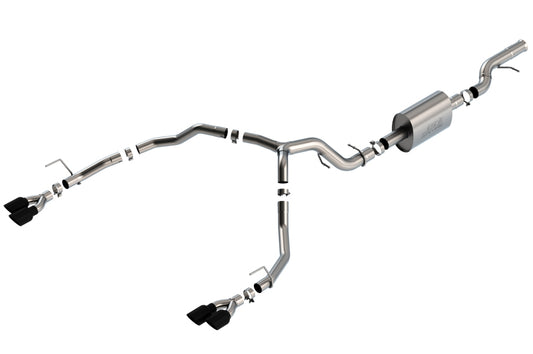 Borla 140859BC 21-22 Chevrolet Tahoe 6.2L V8 2/4WD 4DR T-304 SS S-Type Cat-Back Exhaust w/ Black Chrome Tips - #140859BC