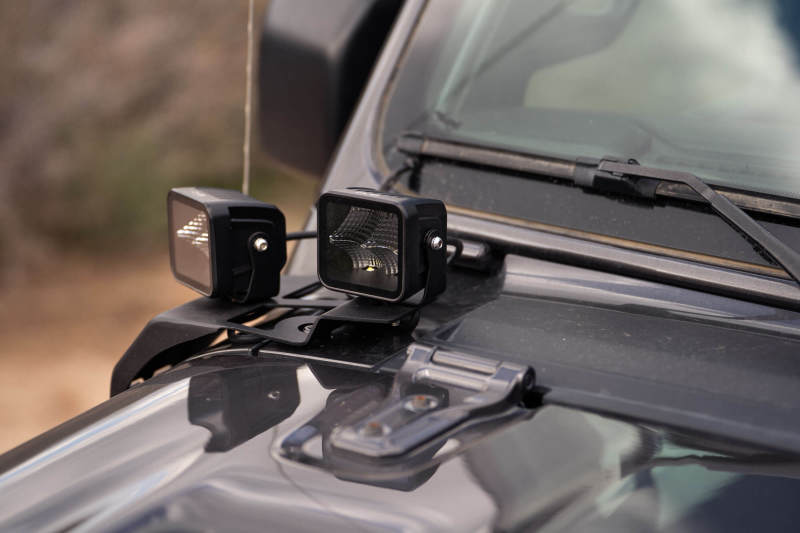 DV8 Offroad 18-22 Jeep Gladiator JT Cowl Light Bar Bracket - #LBJL-04