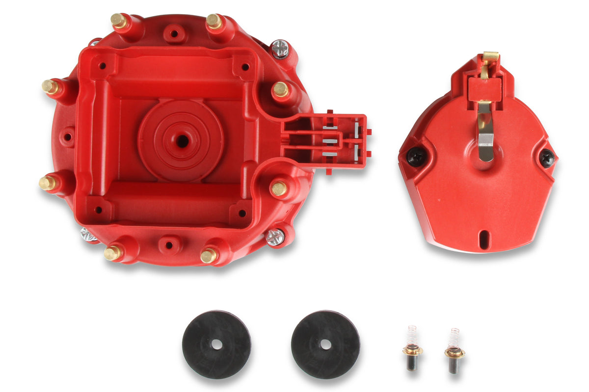 MSD 8416 Distributor Cap and Rotor - GM HEI - Red