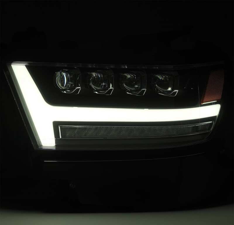 AlphaRex 880517 19-20 Ram 1500 HD NOVA LED Projector Headlights Plank Style Chrome with Activation Light/Sequential Signal/DRL