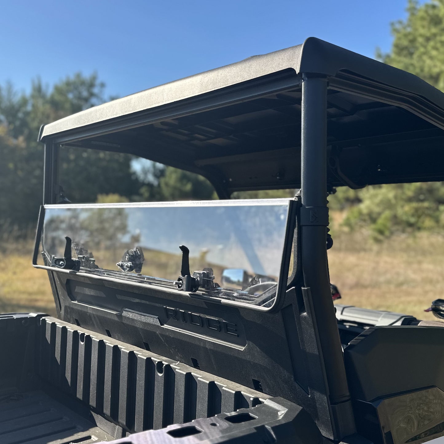 Seizmik 24+ Kawasaki Ridge Rach Rear Folding Windshield- UV 50-55319KIT