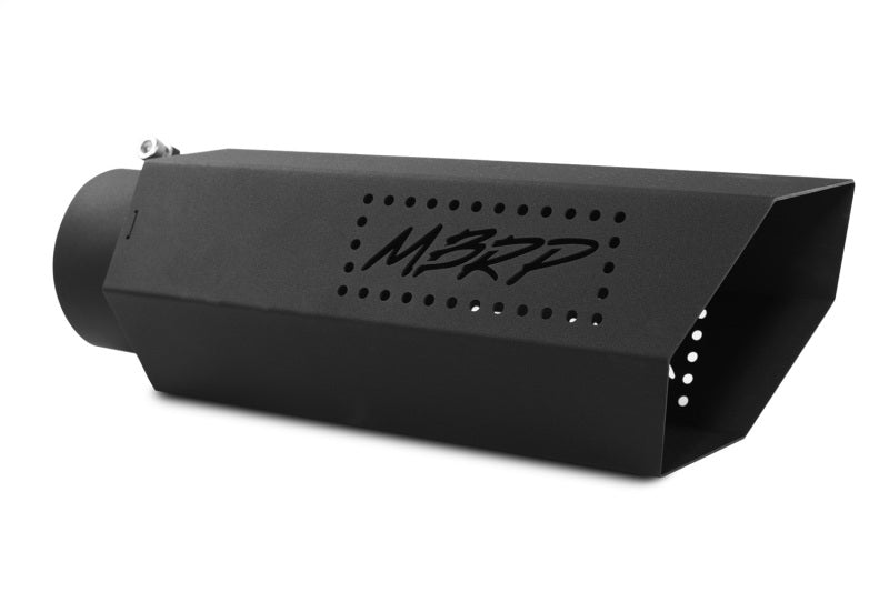 MBRP T5165BLK Black Hex Exhaust Tip 5 in. ID-4 in. L-16 in. Stainless Steel Black Coated w/out Stainless Steel Plate Black Hex Exhaust Tip