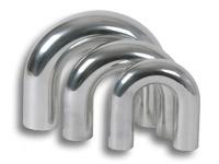 Vibrant 2in O.D. Universal Aluminum Tubing (180 degree Bend) - Polished