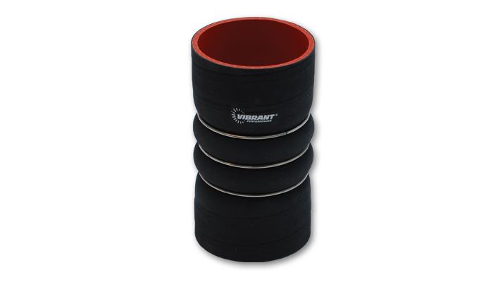 Vibrant 4 Ply Aramid Reinf Silicone Hump Hose conn 4in ID x 6in long 3