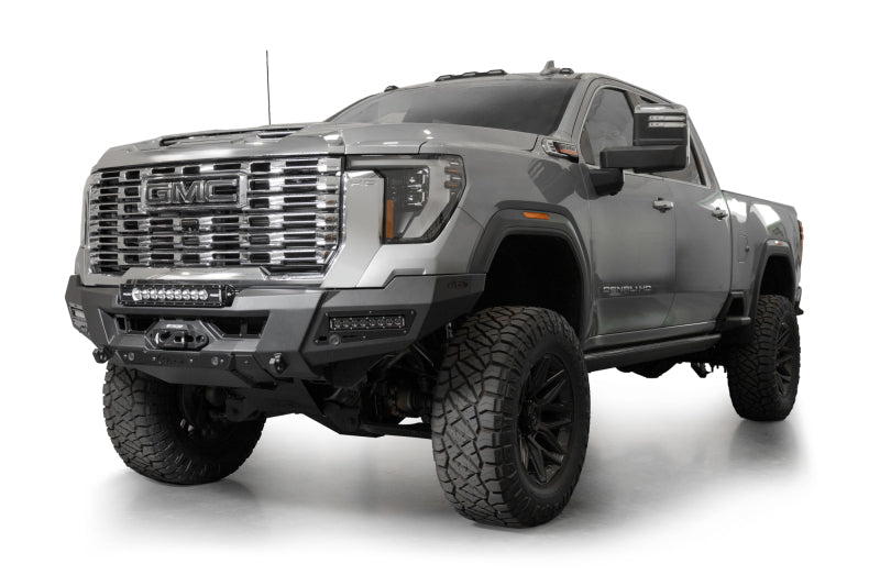 Addictive Desert Designs for 24+ GMC 2500/3500 Phantom Front Bumper w/Winch- Hammer Black