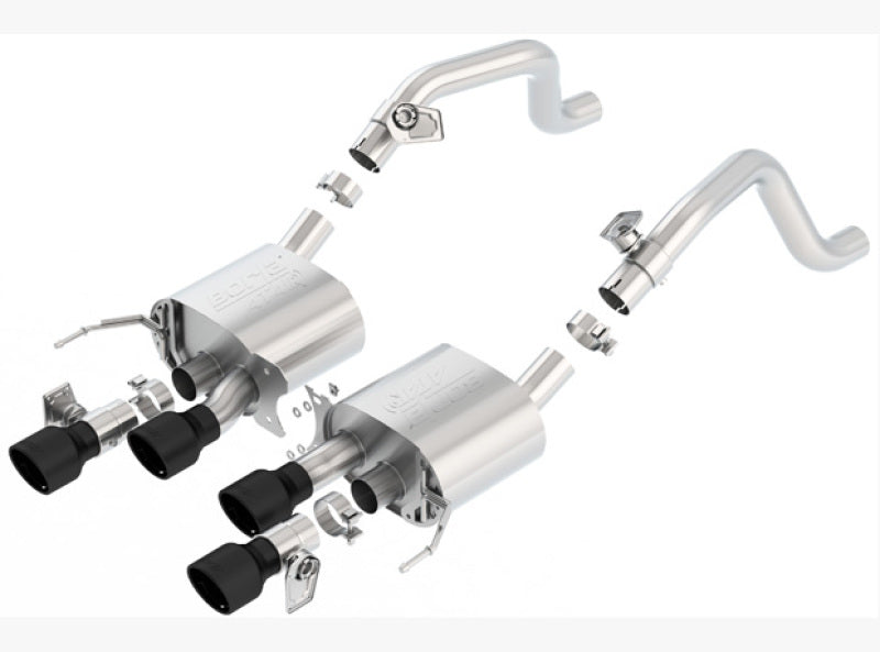 Borla 11856CB Axle-Back Exhaust System ATAK with Black Coated Tips for 2014-2019 Chevrolet Corvette Stingray
