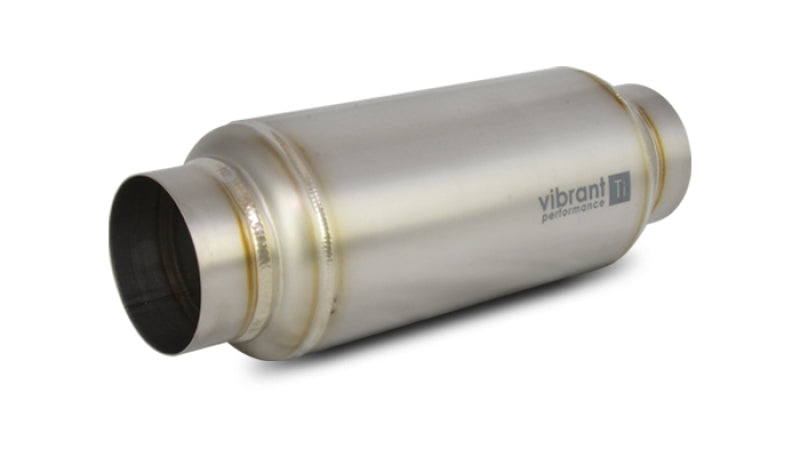 Vibrant Titanium Resonator 2.5in. Inlet/2.5in. Outlet x 12in. Long