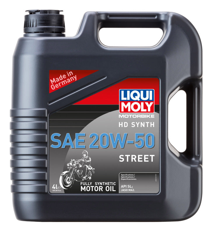 LIQUI MOLY 4L Motorbike HD Synth SAE 20W-50 Street (20102) - Pack of 4