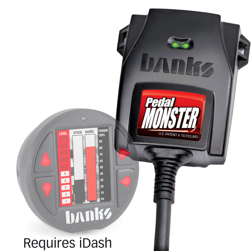 Banks Power Pedal Monster® Kit, Molex MX64, 6 Way, Use w/iDash® 1.8, CARB, 07-19 RAM 2500/3500 & 11-20 FORD 6.7L