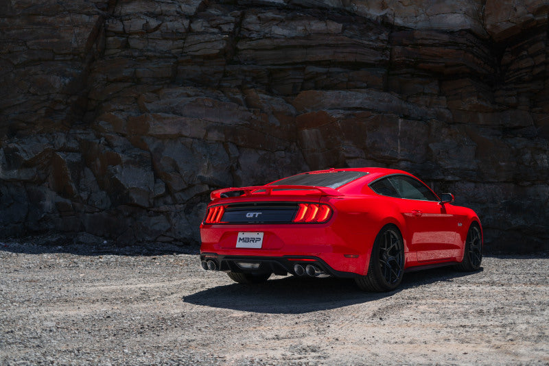 MBRP Ford Mustang GT 5.0 3in AL Cat Back w/ Quad 4.0in Dual-Wall Tips