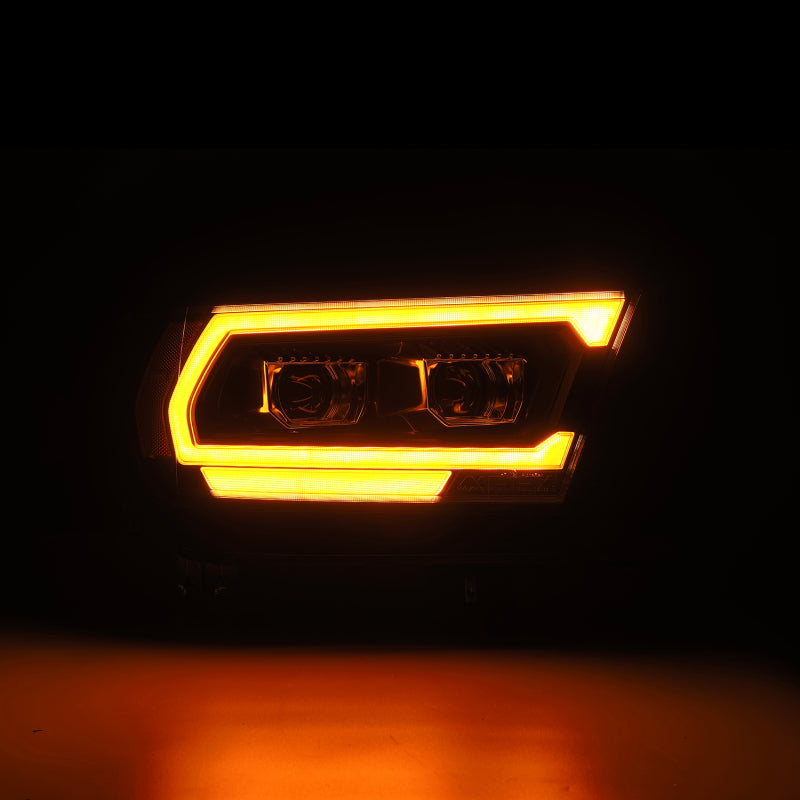AlphaRex 880574 19-22 Dodge Ram 1500 PRO-Series Projector Headlights Black with Sequential Signal/DRL