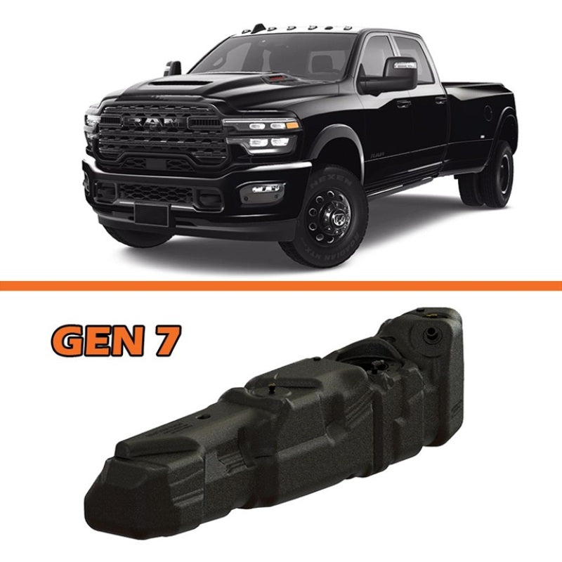 Titan Fuel Tanks 25-26 RAM 2500/3500 Cummins Crew Cab Long Bed 55 Gallon XXL Mid-Ship Fuel Tank 7030325