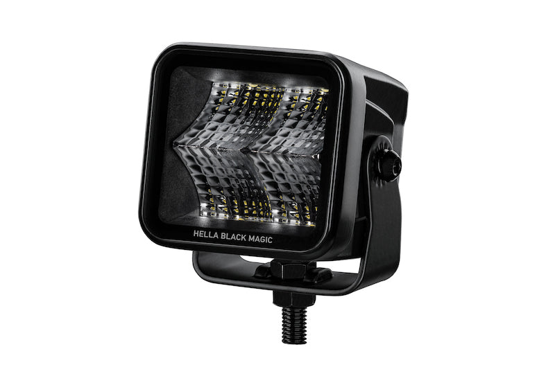 HELLA 358176801 Black Magic 2.7in LED Cube Kit - Flood Beam
