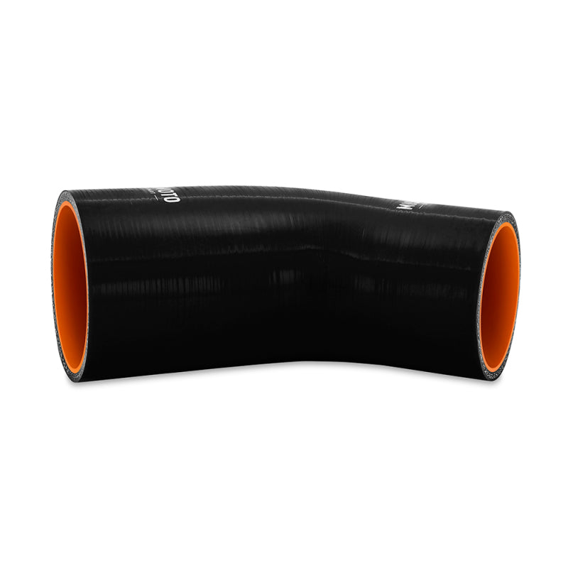 Mishimoto Silicone Reducer Coupler 45 Degree 2in to 2.5in - Black - #MMCP-R45-2025BK
