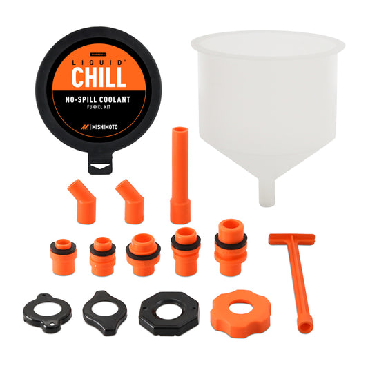 Mishimoto No-Spill Coolant Funnel Kit 15pc Set - #MMTL-NSF-15
