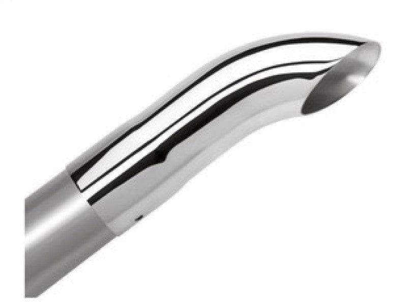 Borla 20140 Universal Polished Tip Single Round Turndown/Turnout (inlet 3in. Outlet 3in) *NO Returns* - #20140