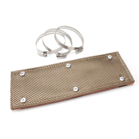 DEI Pipe Shield with Stainless Steel Clamps - 4in x 12in - Titanium