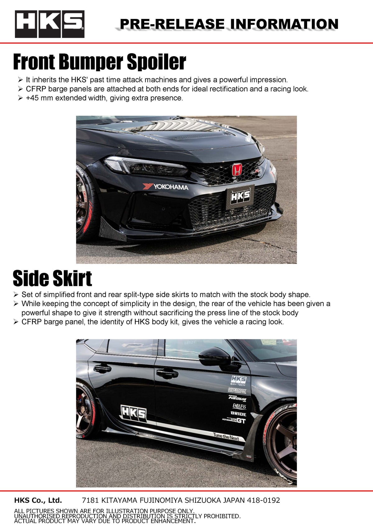 HKS BODY KIT TYPE-S FL5 F-Spoiler
