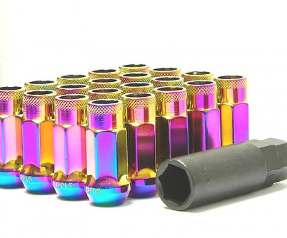 Wheel Mate 32906B Muteki SR48 Open End Lug Nuts Black M12x1.50 48mm